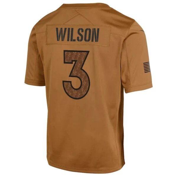 Russell wilson denver broncos nike salute to service limited jersey Brown Yth L