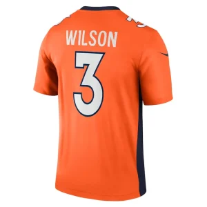 Russell wilson denver broncos nike team legend player performance top Orange L