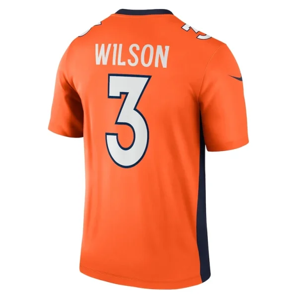 Russell wilson denver broncos nike team legend player performance top Orange L