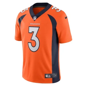 Russell wilson denver broncos nike team vapor limited jersey Orange M