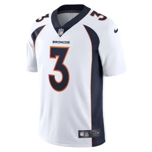 Russell wilson denver broncos nike team vapor limited jersey White M