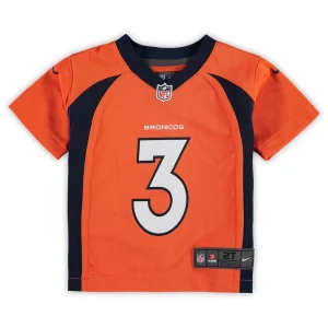 Russell wilson denver broncos nike toddler game jersey Orange 3T