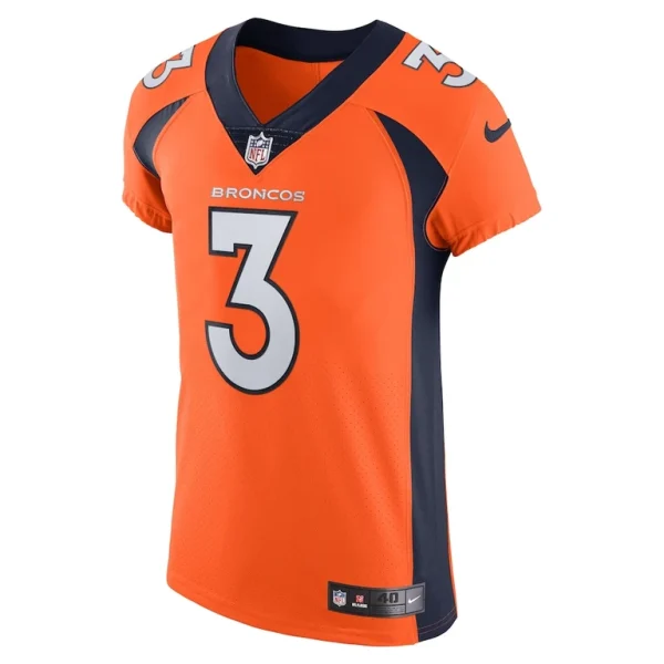 Russell wilson denver broncos nike vapor elite jersey Orange 44