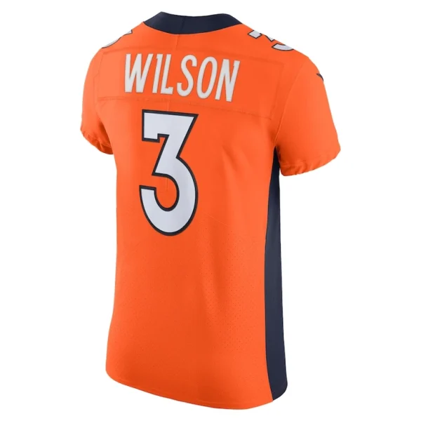 Russell wilson denver broncos nike vapor elite jersey Orange 48