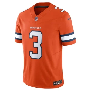 Russell wilson denver broncos nike vapor f.u.s.e. limited jersey Orange M