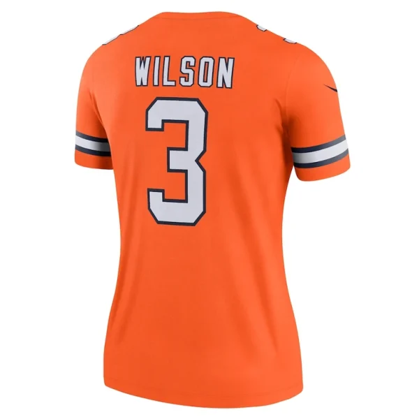 Russell wilson denver broncos nike womens alternate legend player performance top Orange L