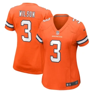 Russell wilson denver broncos nike womens player game jersey Orange