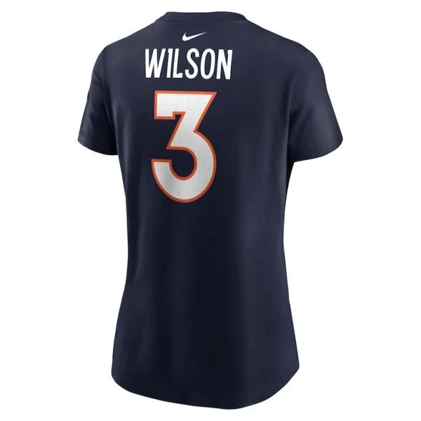 Russell wilson denver broncos nike womens player name number t shirt Navy L