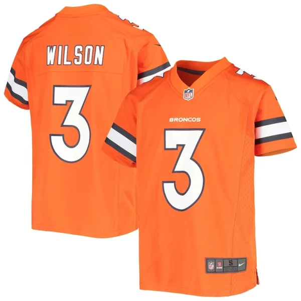 Russell wilson denver broncos nike youth game jersey Orange