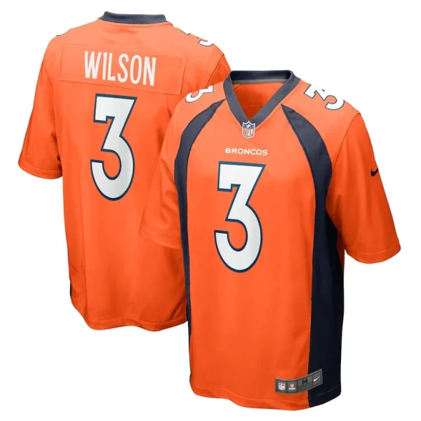 Russell wilson denver broncos nike youth game jersey Orange