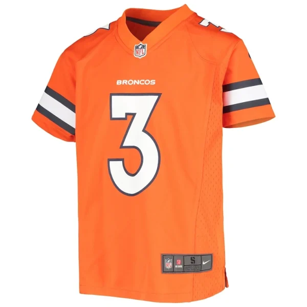 Russell wilson denver broncos nike youth game jersey Orange Yth M