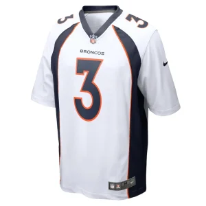 Russell wilson denver broncos nike youth game jersey White Yth M