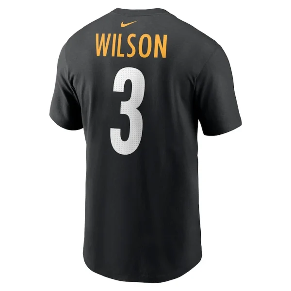 Russell wilson pittsburgh steelers nike name number t shirt – black Multi L