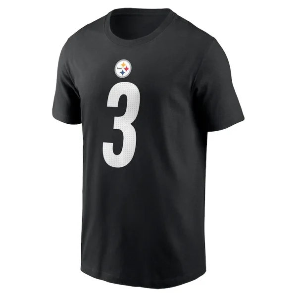Russell wilson pittsburgh steelers nike name number t shirt – black Multi M