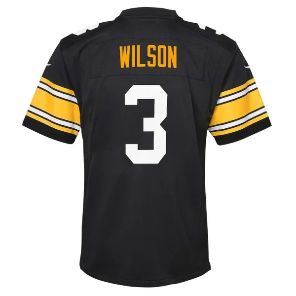 Russell wilson pittsburgh steelers nike youth alternate player game jersey Black Yth L
