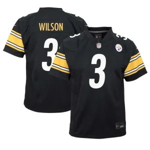 Russell wilson pittsburgh steelers nike youth team player game jersey Black