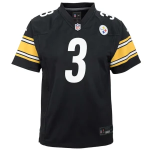 Russell wilson pittsburgh steelers nike youth team player game jersey Black Yth M