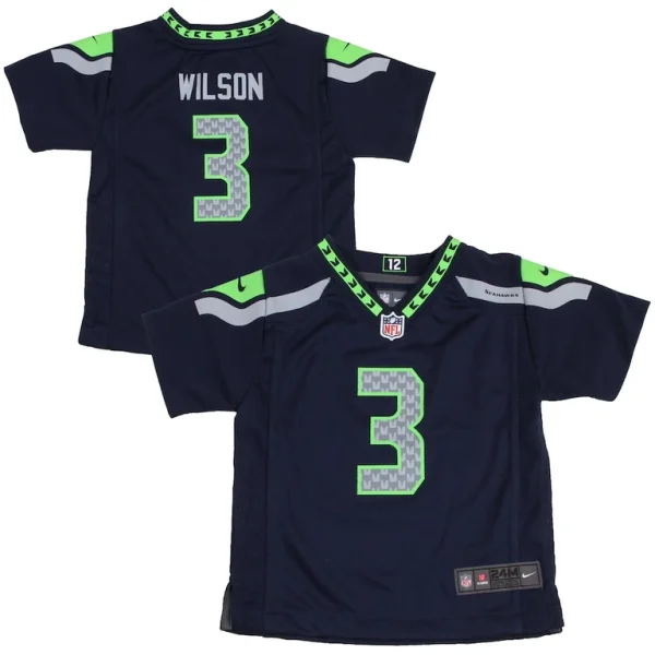 Russell wilson seattle seahawks nike infant team color game jersey College navy