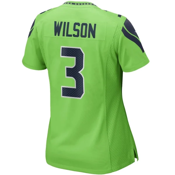 Russell wilson seattle seahawks nike womens alternate game jersey Neon green L
