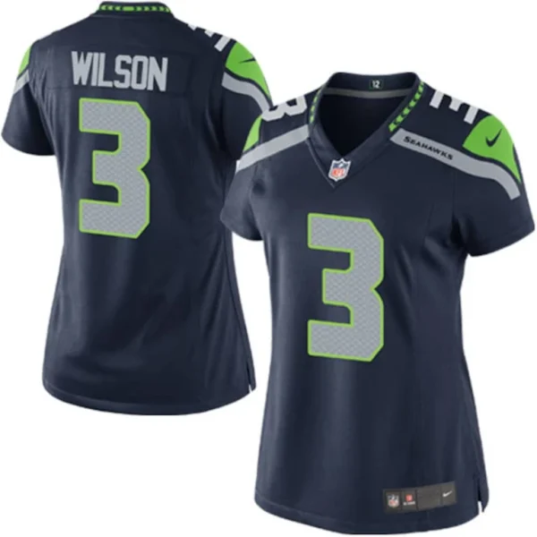 Russell wilson seattle seahawks nike womens game player jersey College navy