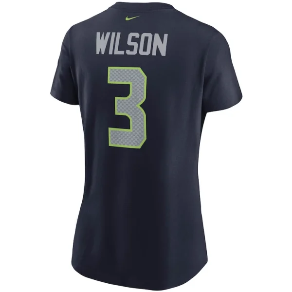 Russell wilson seattle seahawks nike womens name number t shirt College navy L