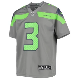 Russell wilson seattle seahawks nike youth inverted team game jersey Gray Yth M