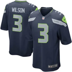 Russell wilson seattle seahawks nike youth team color game jersey College navy