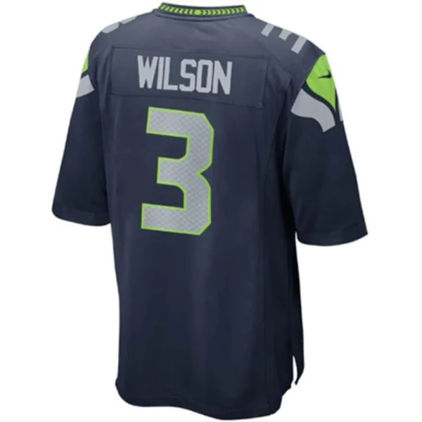 Russell wilson seattle seahawks nike youth team color game jersey College navy Yth L