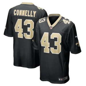 Ryan connelly new orleans saints nike team game jersey Black