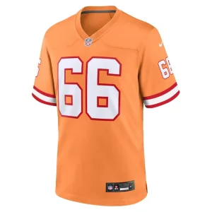 Ryan jensen tampa bay buccaneers nike throwback game jersey Orange M