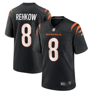 Ryan rehkow cincinnati bengals nike game jersey Black