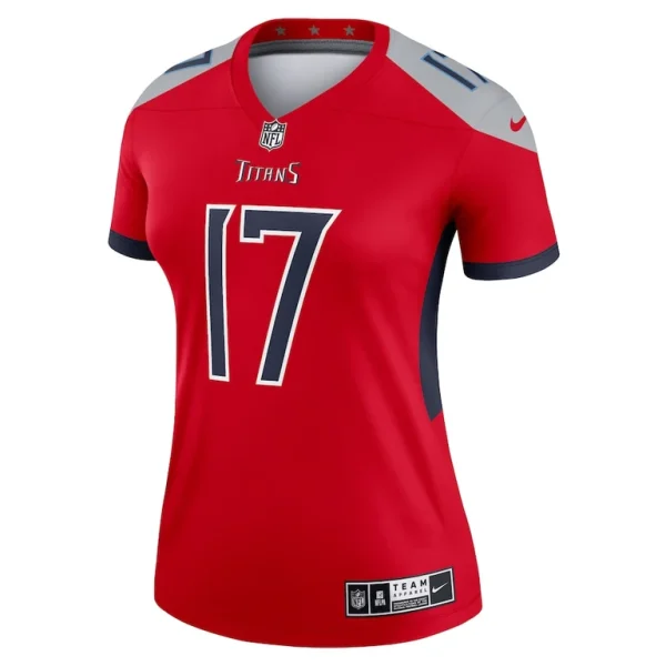 Ryan tannehill tennessee titans nike womens inverted legend player performance top Red M