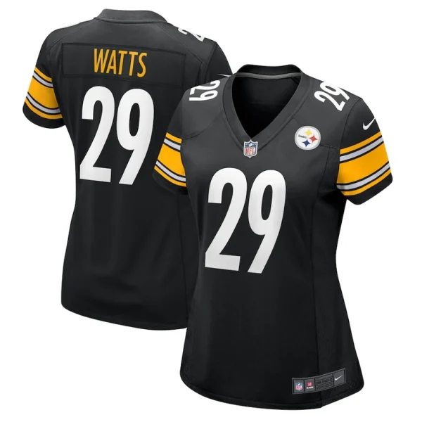 Ryan watts pittsburgh steelers nike womens game jersey Black