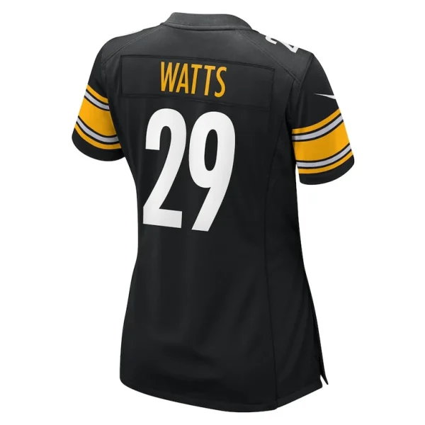 Ryan watts pittsburgh steelers nike womens game jersey Black L