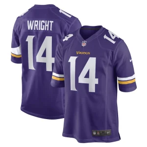 Ryan wright minnesota vikings nike game player jersey Purple
