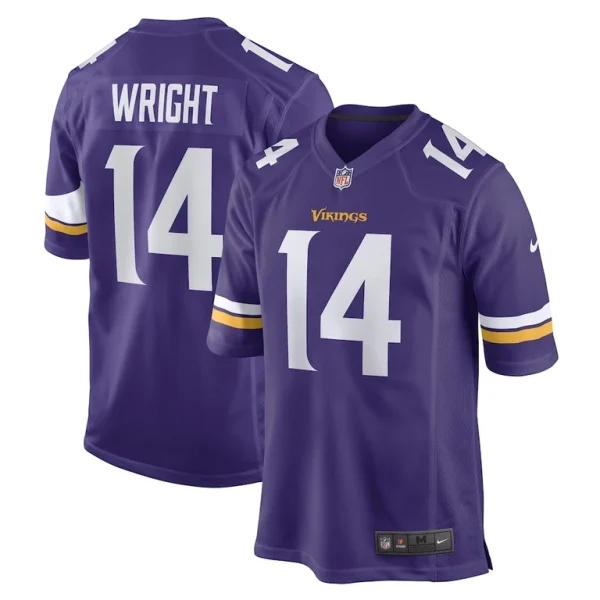 Ryan wright minnesota vikings nike game player jersey Purple