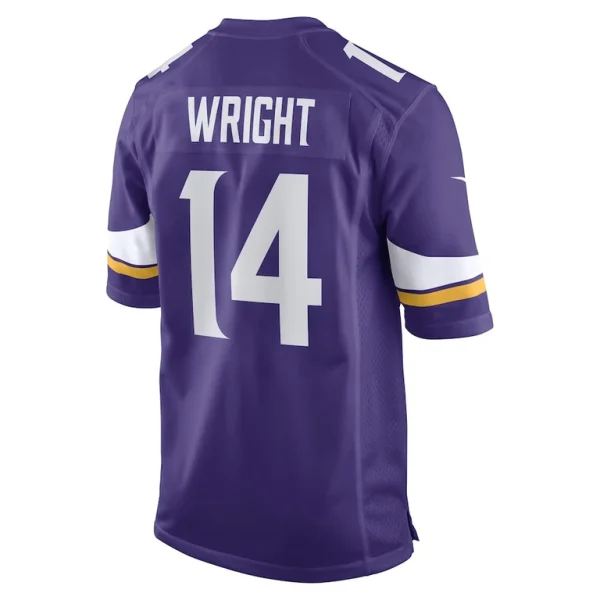 Ryan wright minnesota vikings nike game player jersey Purple L