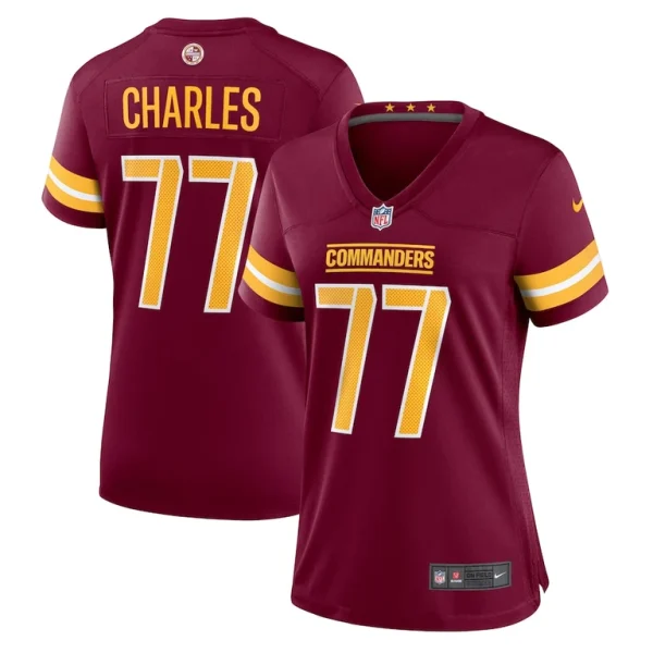 Saahdiq charles washington commanders nike womens game jersey Burgundy