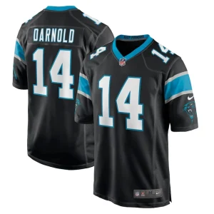 Sam darnold carolina panthers nike game player jersey Black