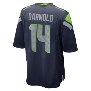 Sam darnold seattle seahawks nike youth game player jersey College navy Yth L