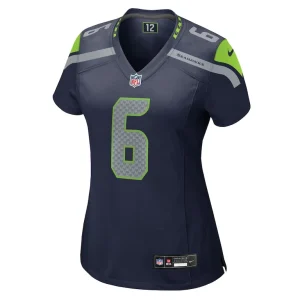 Sam howell seattle seahawks nike womens team game jersey College navy M