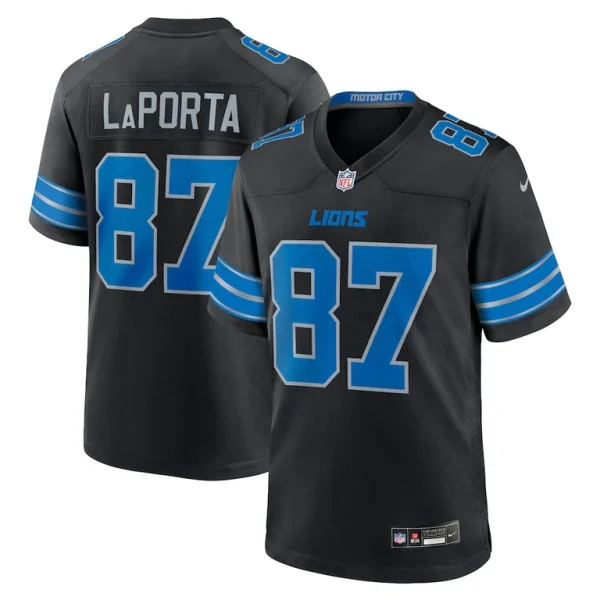 Sam laporta detroit lions nike 2nd alternate game jersey Black