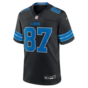 Sam laporta detroit lions nike 2nd alternate game jersey Black M