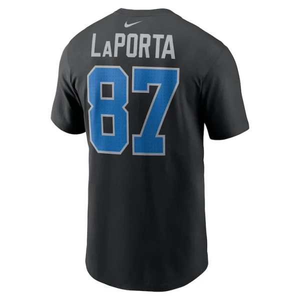 Sam laporta detroit lions nike name number t shirt Black L