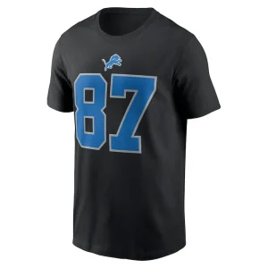 Sam laporta detroit lions nike name number t shirt Black M
