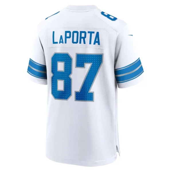Sam laporta detroit lions nike white game jersey White L