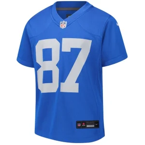 Sam laporta detroit lions nike youth alternate game jersey Blue Yth M