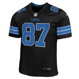 Sam laporta detroit lions nike youth alternate player game jersey Black Yth M