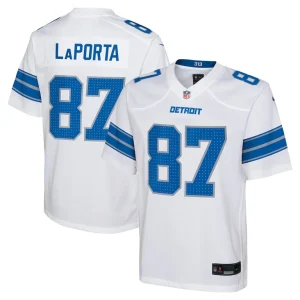 Sam laporta detroit lions nike youth player game jersey White