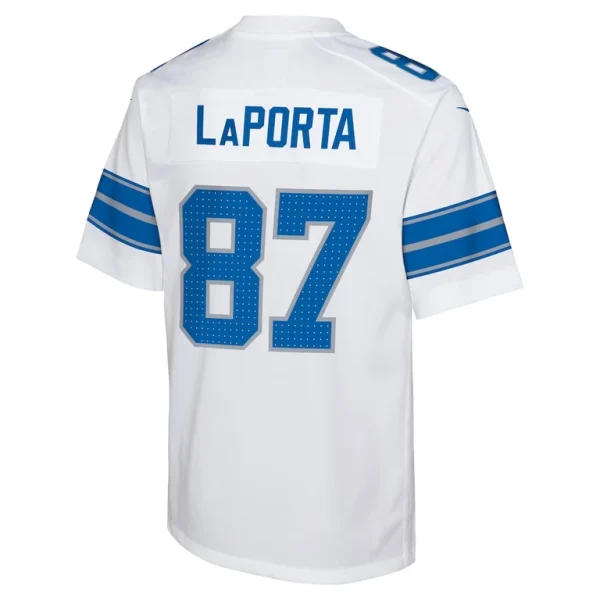 Sam laporta detroit lions nike youth player game jersey White Yth L